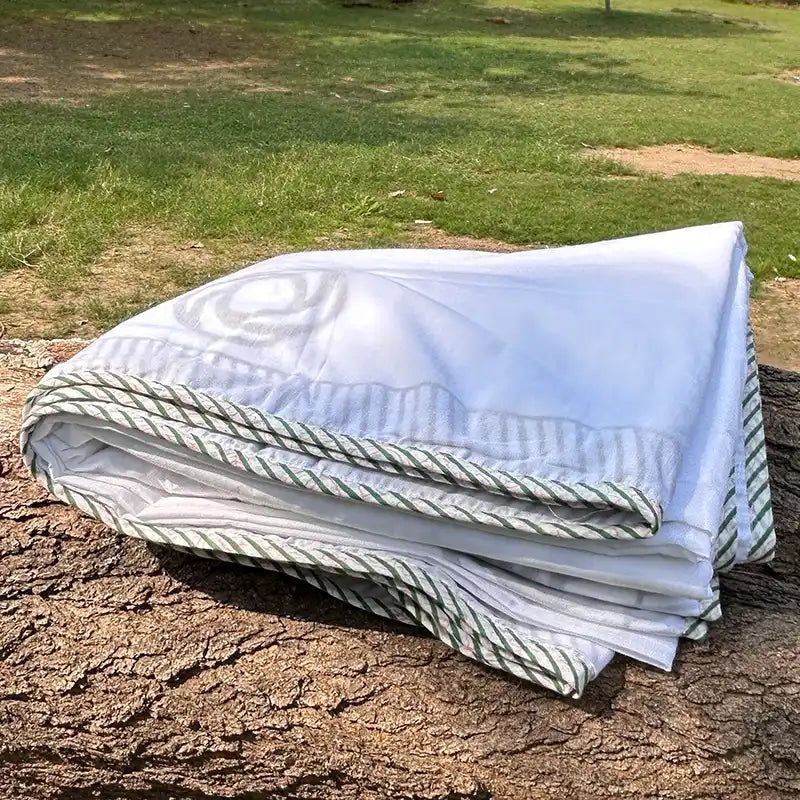 Loom Earth™ Hand block Organic Muslin Cotton Dohar