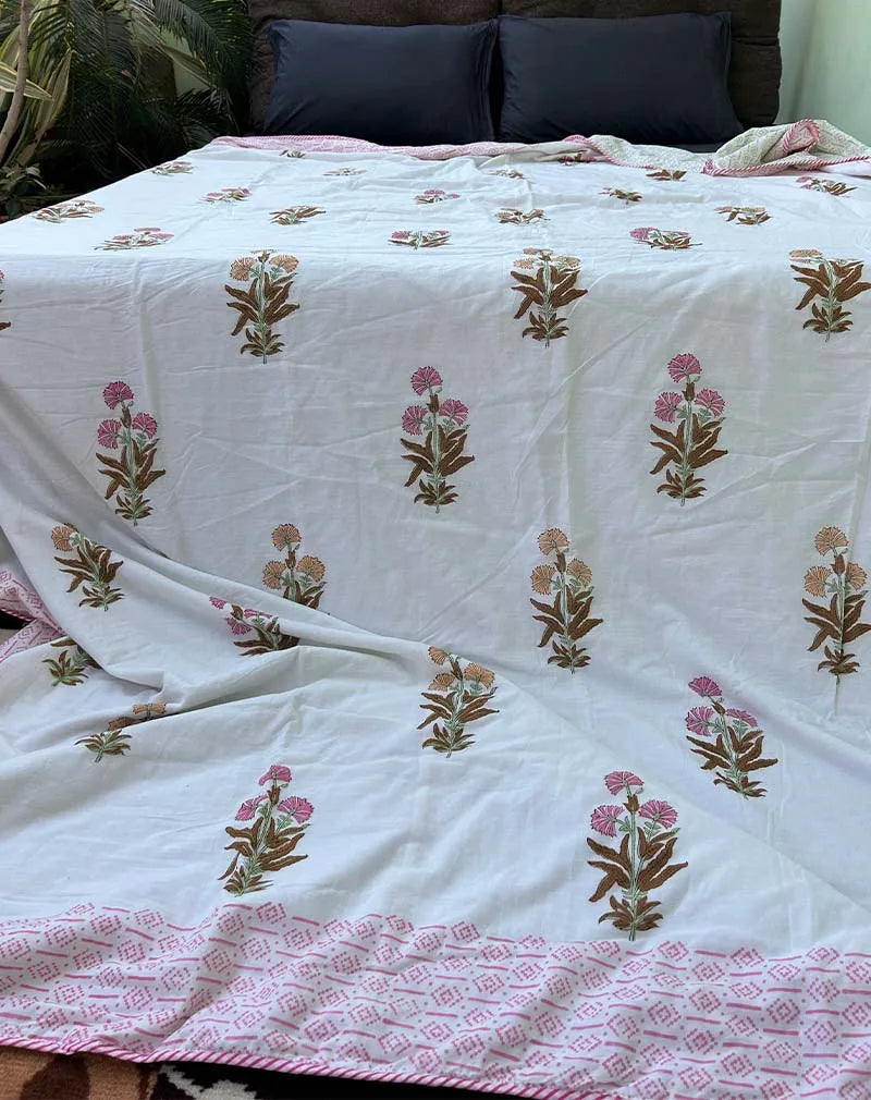 Organic Mulmul Cotton Dohar AC Blanket - Or-Pi
