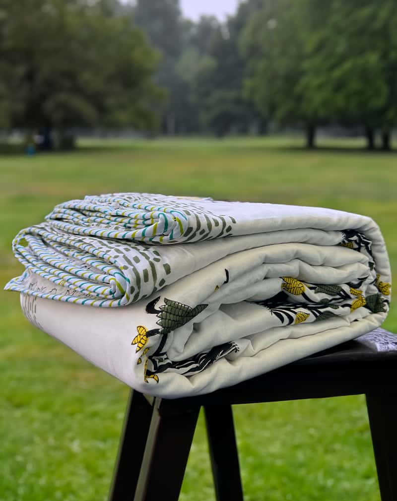 Organic Mulmul Cotton Dohar AC Blanket - Harpi