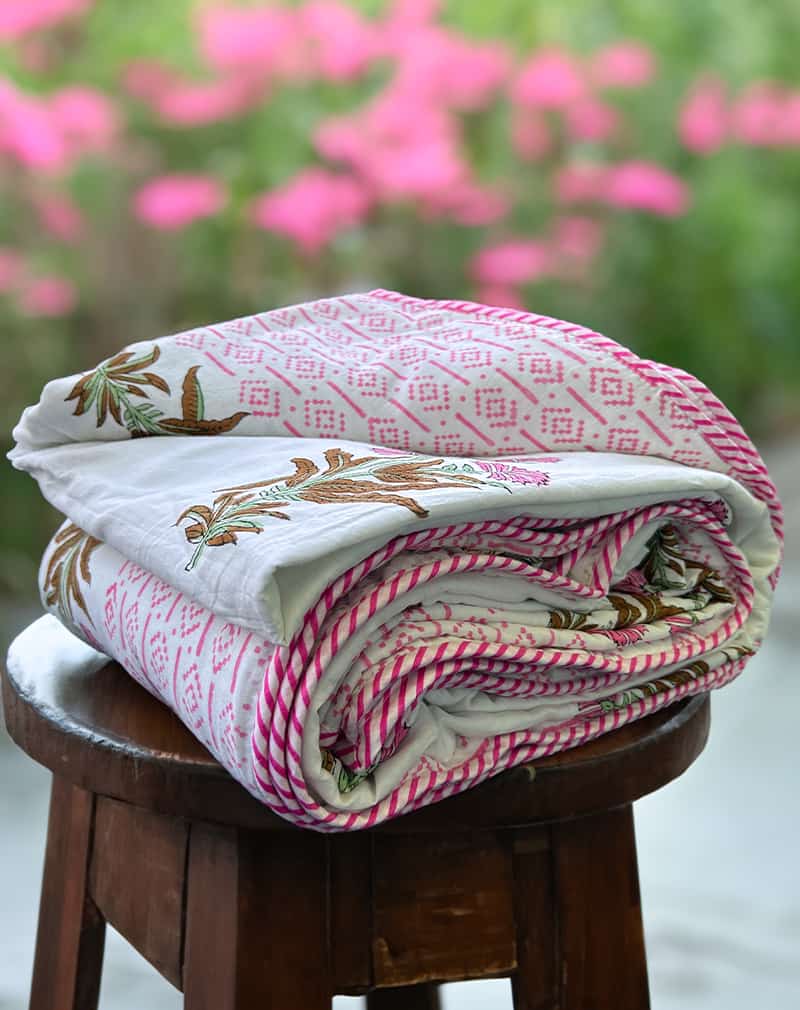 Organic Mulmul Cotton Dohar AC Blanket - Or-Pi