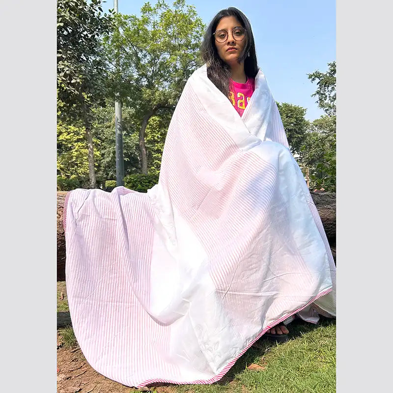 Paradise Hand block Organic Muslin Cotton Dohar