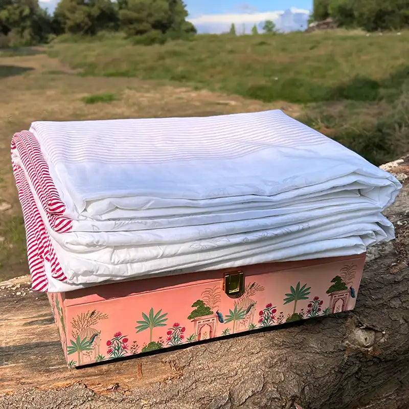 Paradise Hand block Organic Muslin Cotton Dohar