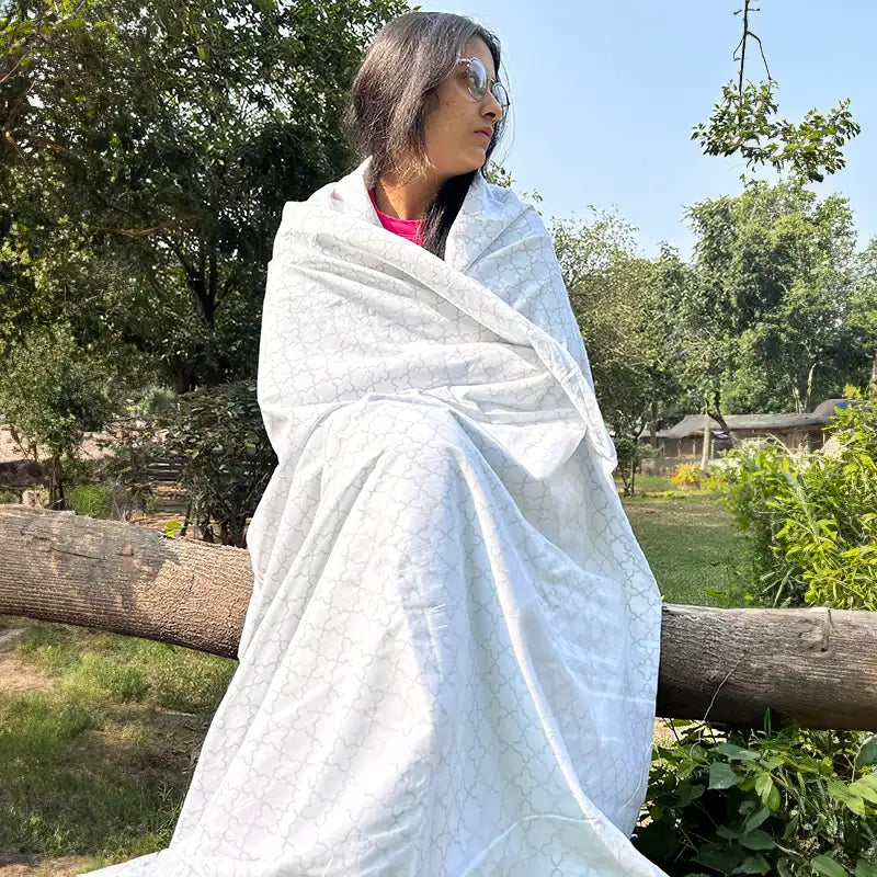 Redo Hand block Organic Muslin Cotton Dohar