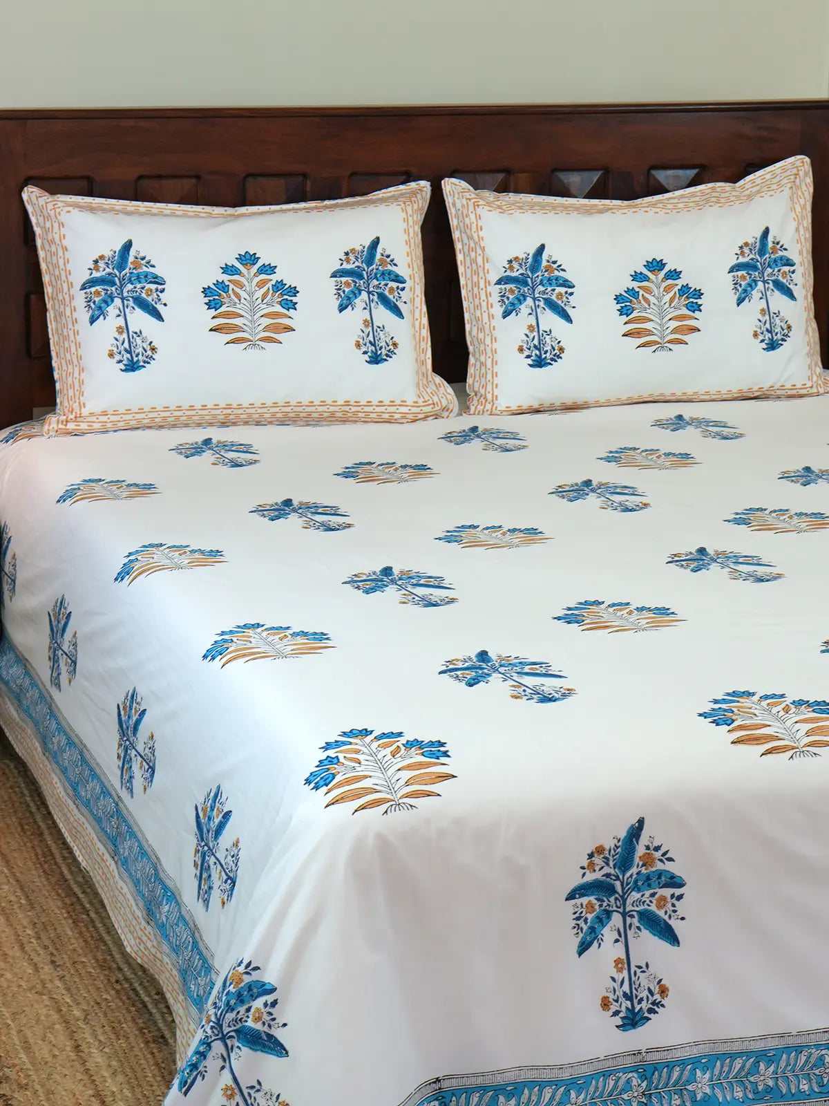 Banana Tree Percale Cotton Bedsheet