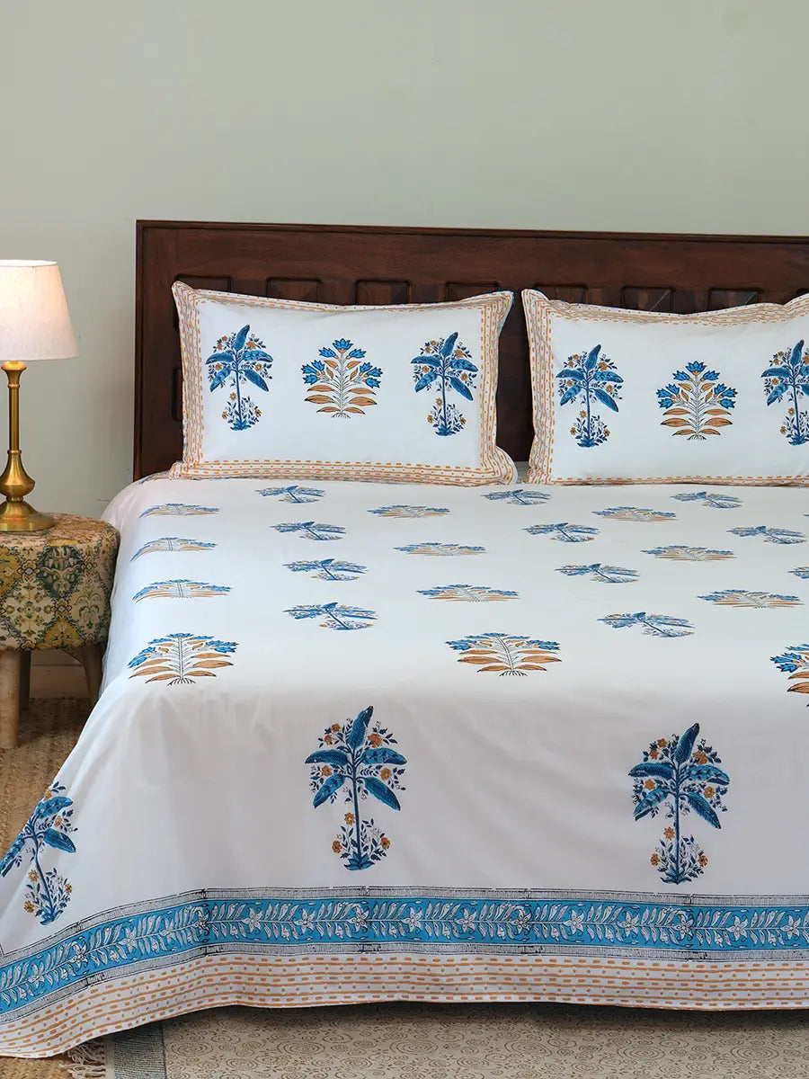 Banana Tree Percale Cotton Bedsheet