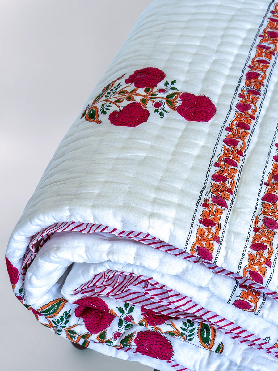 Dahlia Muslin Razai