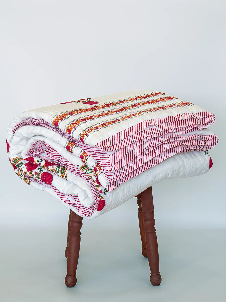 Dahlia Muslin Razai