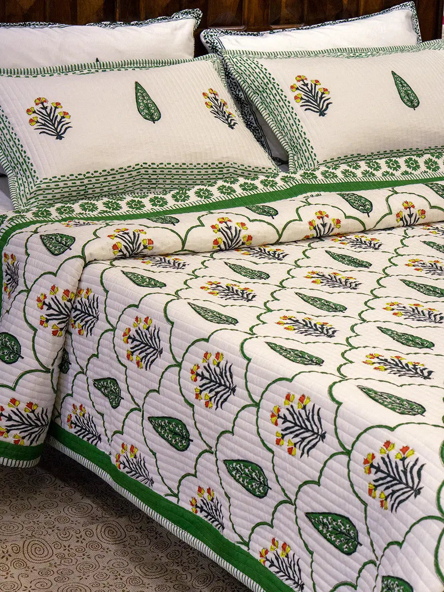 Floral Cotton Bedspread