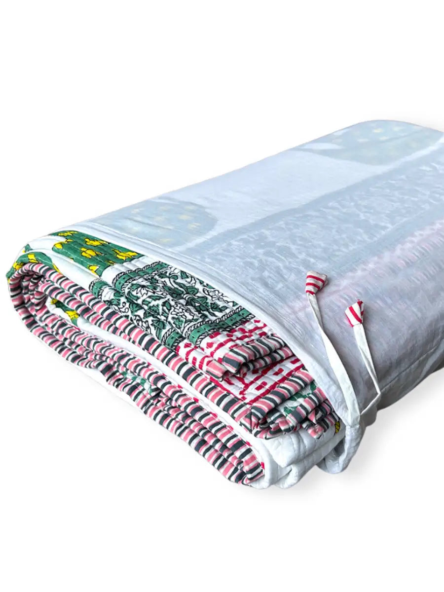 Haathi Umbrella Cotton Bedspread