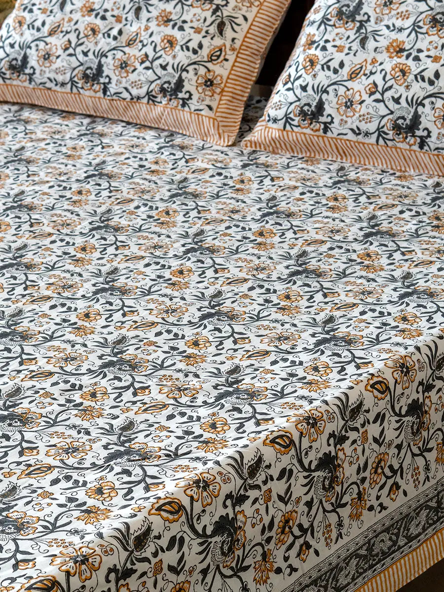 Honey Percale Cotton Bedsheet