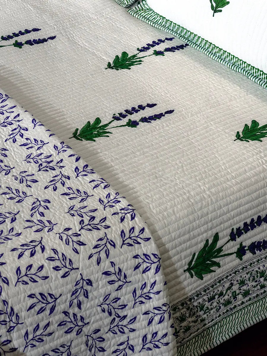 Lavender Cotton Bedspread