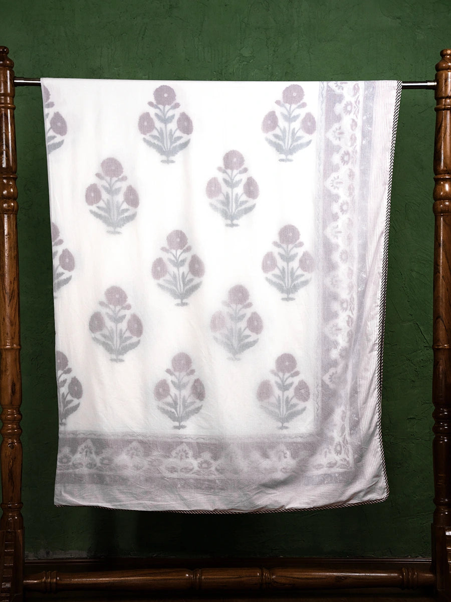 Lilac Bloom Muslin Dohar