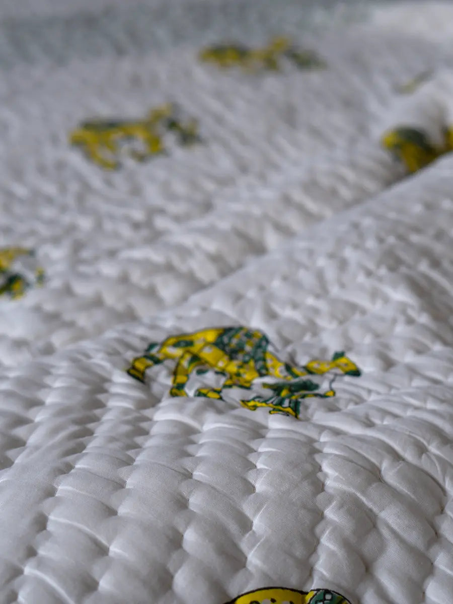 Organic Mulmul Cotton Quilt - Desert