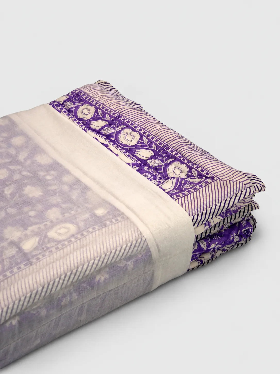 Premium Muslin Razai - Lavender Bloom