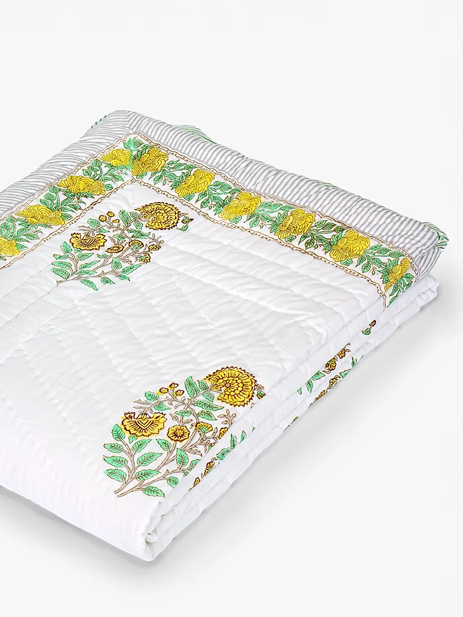 Premium Muslin Razai - Sunbloom