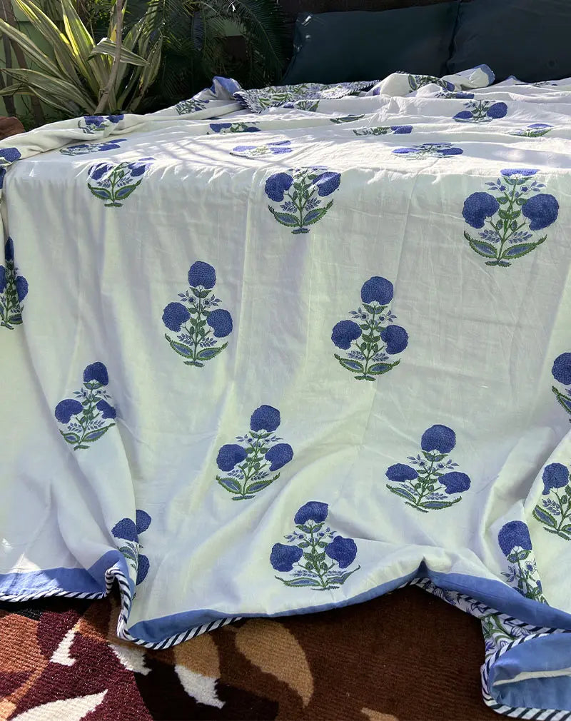 Khawab Hand Block Print Cotton Dohar AC Blanket