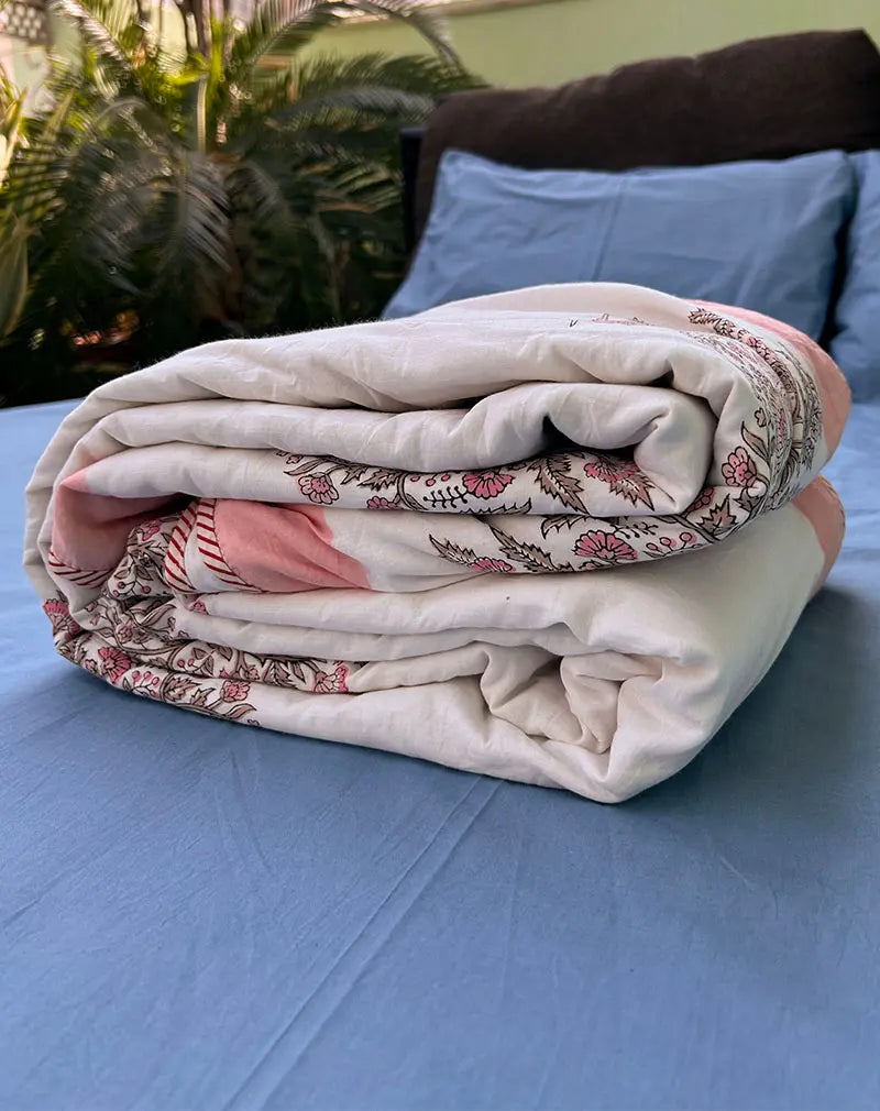 Khayali Hand Block Print Cotton Dohar AC Blanket