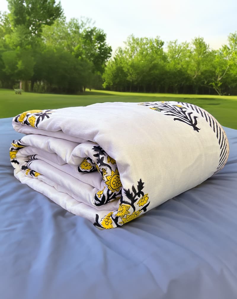 Organic Mulmul Cotton Dohar AC Blanket - Hibiscus