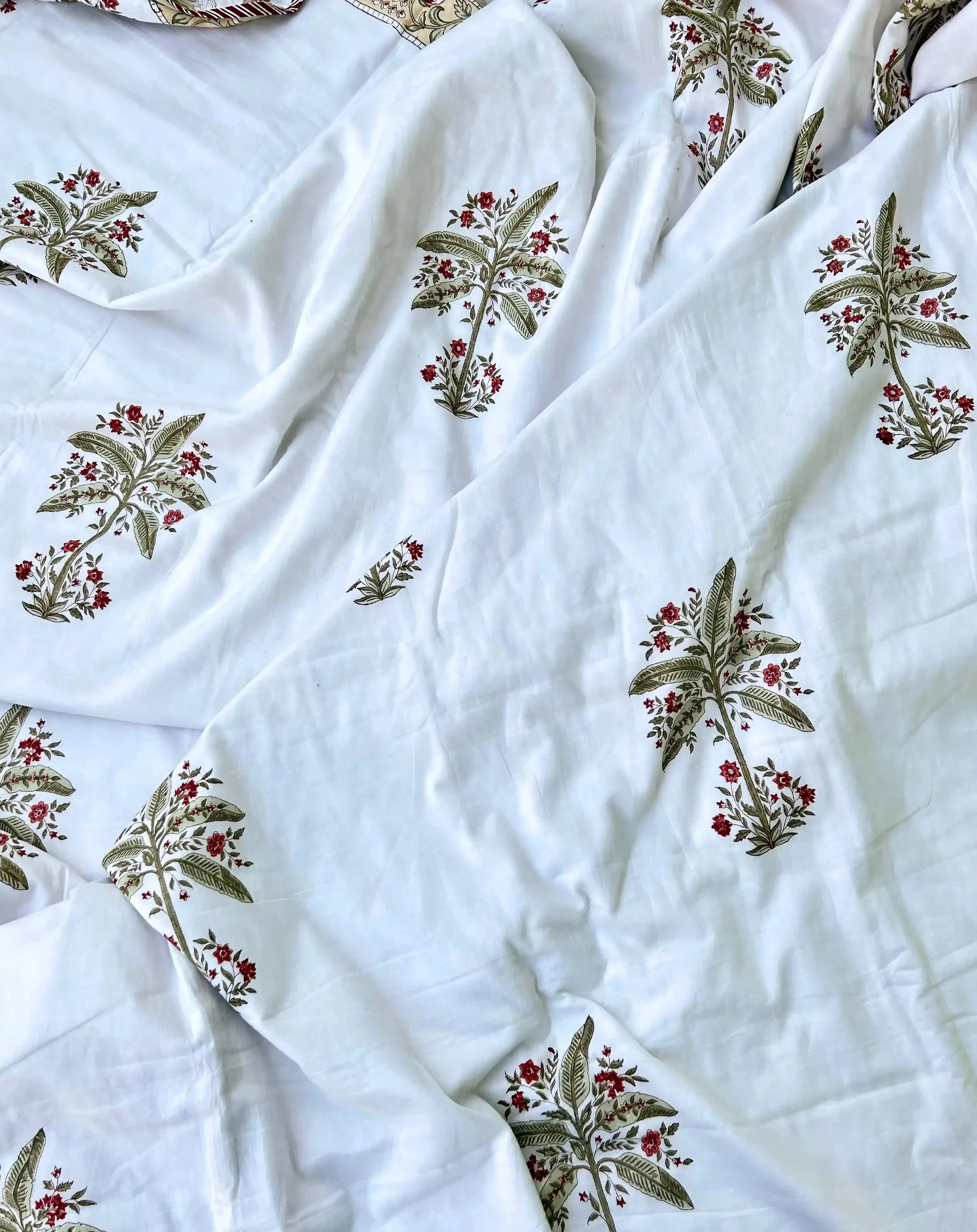 Organic Handmade Summer Blanket - Palm
