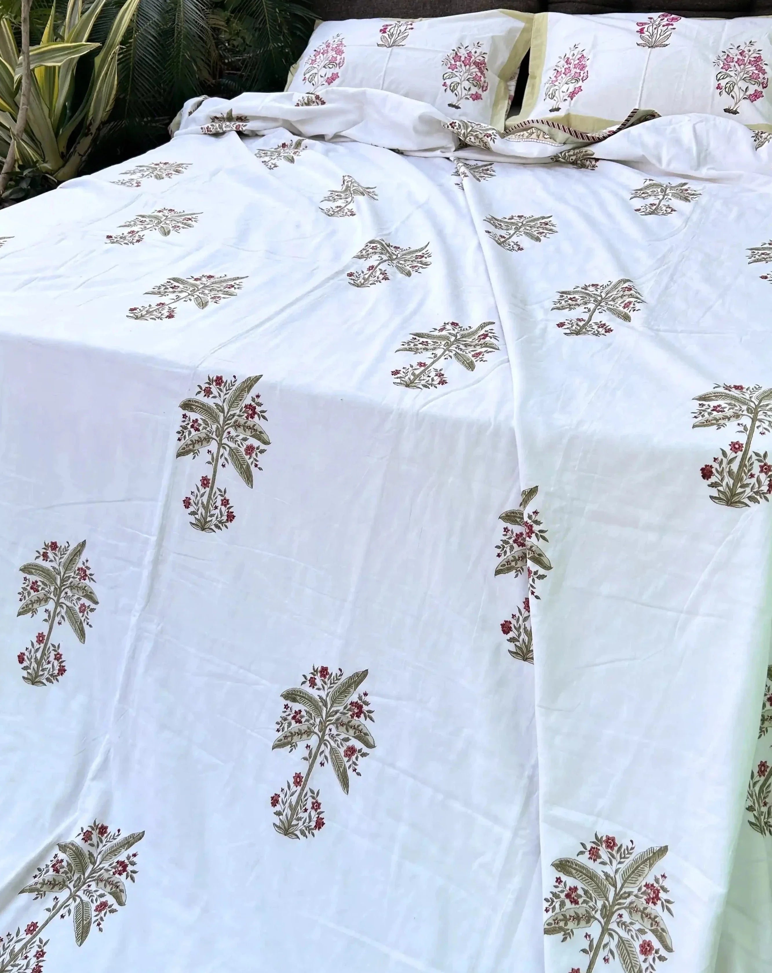 Organic Handmade Summer Blanket - Palm